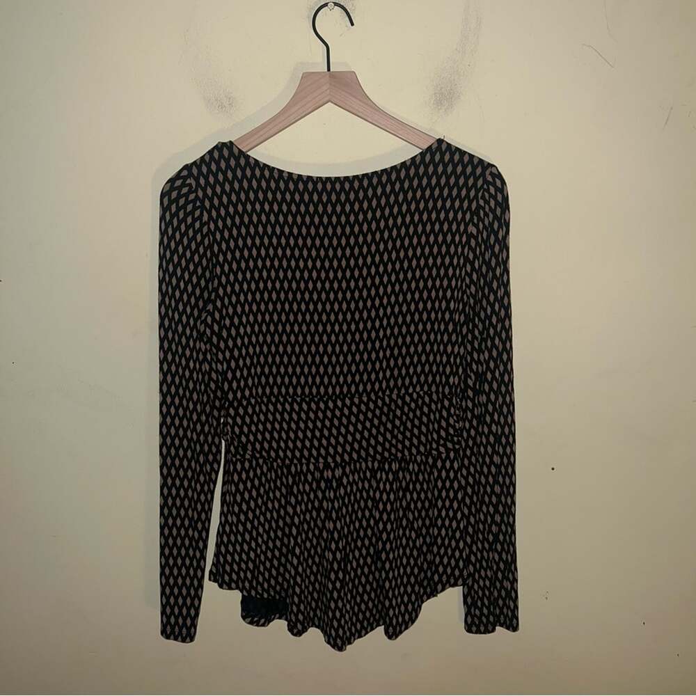 ANTHROPOLOGIE MEADOW RUE patterned blouse M - Picture 4 of 4